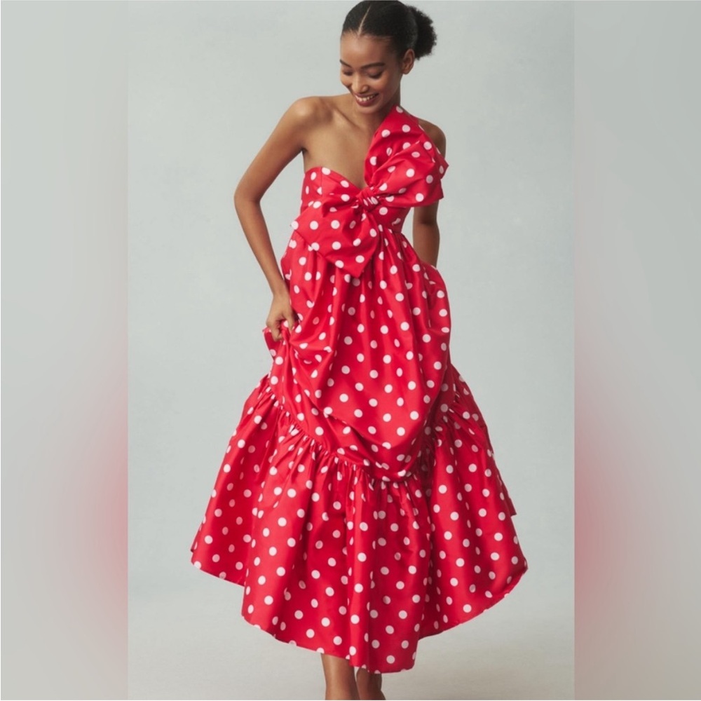 NWT Anthropologie/Atsu Sally Bow Midi Dress